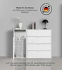 mokebo® Wäscheschrank in Weiß 'Der Wäschehüter', Produktbild-Vorschau 3