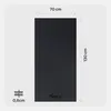 A black fitness mat with dimensions indicated. Produktbild-Vorschau