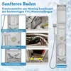 A diagram showing the features and installation of a shower panel system. Náhled obrázku produktu