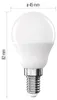 LED žárovka Classic Mini Globe / E14 / 4,2 W (40 W) / 470 lm / neutrální bílá Náhled obrázku produktu
