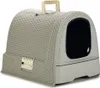 Curver Katzentoilette mit Deckel 51x38,5x39,5 cm Grau Produktbild-Vorschau 1