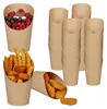 Relaxdays Kraftpapier Becher 100er Set, abgeschrägt, Produktbild-Vorschau 1
