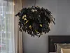 Lustre LEAVY noir et or, 4xE14x28W, métal, dimensions : Voir les images du produit 9