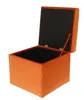 mg design Polsterhocker, 45x45 cm, Farbe Orange – weicher Produktbild-Vorschau 5