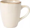 A single beige mug with a brown rim is shown against a white background. Náhled obrázku produktu
