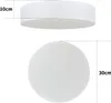 ZMH lampa sufitowa okrągła lampa sufitowa sypialnia tkanina Podgląd zdjęcia produktu 5