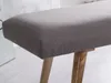 Salim / masívne drevo lavica sivá 117x51x38 cm v retro Náhľad obrázku produktu 5
