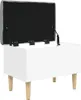 Panca con vano portaoggetti Bianco 62x42x46 cm Materiale a Anteprima dell’immagine prodotto 4
