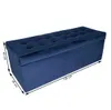 MG Design čalouněná stolička, 45x120 cm, barva modrá - Náhled obrázku produktu 1