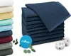 10er Set Gästehandtücher 30x50 cm, 100% Baumwolle, blau Produktbild-Vorschau 1