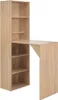 vidaXL Barový stôl so skrinkou dubový vzhľad 115x59x200 cm Náhľad obrázku produktu 6