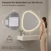 S'AFIELINA Badspiegel mit Beleuchtung 70 × 80cm, rahmenlos, Produktbild-Vorschau 3