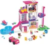 A Barbie Dreamhouse playset with accessories, figures, and a car. Podgląd zdjęcia produktu