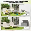 Outsunny Gartenbox 227 Liter Wasserdicht Abschließbar Produktbild-Vorschau 4