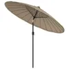 vidaXL Sonnenschirm mit Aluminium-Mast 270 cm Taupe -  Produktbild-Vorschau 10