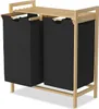 JOIEYOU Wäschekorb 2 Fächer 36L Wäschesammler Produktbild-Vorschau 1