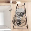 Metalen dekselhouder, zwart, voor wandmontage, Productafbeelding-voorbeeld 2
