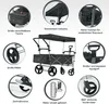 A collage of images showcasing the features of a wagon. Produktbild-Vorschau