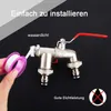 Doppel Auslaufhahn, Wasserhahn Garten, Gartenwasserhähne, Produktbild-Vorschau 4