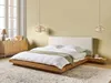 BELIANI Bett Naturfarbene Esche Bouclé u. MDF-Platte mit Produktbild-Vorschau 2