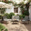 Mondeer Gartenmöbel-Set 4-teilig, Sitzgruppe mit Armlehnen Produktbild-Vorschau 11