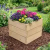 Blumenkasten Holz 30x30x28 cm – Kleiner Quadratischer Produktbild-Vorschau 4