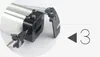 A close-up view of an e-bike battery pack with a key inserted into the lock mechanism. Anteprima dell’immagine prodotto