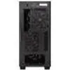 The back view of a black computer tower case. Anteprima dell’immagine prodotto