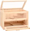 vidaXL Hamsterkäfig 60x35,5x42 cm Massivholz Tanne Produktbild-Vorschau 2