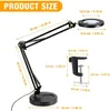 Unyqoos® Verstellbare LED-Lupenlampe mit Klemme – 10-fach Produktbild-Vorschau 2