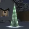 vidaXL Albero di Natale a LED 475 LED bianco freddo 247 cm Anteprima dell’immagine prodotto 3