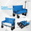 COSTWAY 2in1 Bollerwagen 85L faltbar, Gartenwagen mit Produktbild-Vorschau 9