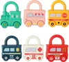 Jeu de puzzle éducatif blocs de voiture cadenas jouet Voir les images du produit 2