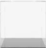 A clear, studio shot of an empty transparent display box with a gray base. Náhľad obrázku produktu