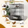 Katzenkäfig 4-stöckig große Katzengehege mit Hängematte 3 Produktbild-Vorschau 4