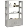vidaXL Sideboard gris béton 80x30x119,5 cm Bois composite Voir les images du produit 4