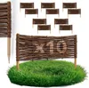 10 x BOGATECO Bordure de parterre en saule | 60 cm de long Voir les images du produit 1