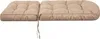 A beige tufted cushion for a garden chair, shown from a top-down perspective against a white background. Anteprima dell’immagine prodotto
