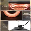 Stropní topení Outsunny s LED osvětlením na dálkové Náhled obrázku produktu 6