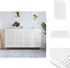 vidaXL Ante dell'armadio a persiana design 4 pezzi bianco Anteprima dell’immagine prodotto 1