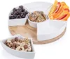 Plateau de service en porcelaine & bambou Voir les images du produit 2