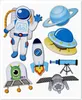 HobbyFun 3D Stickers XXL Space travel, Mehrfarbig Produktbild-Vorschau 1