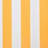 vidaXL Telo per tenda da sole giallo e bianco 6x3 m (senza Anteprima dell’immagine prodotto 8