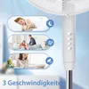 Aigostar  - Standventilator, 3 Geschwindigkeiten, 7 Produktbild-Vorschau 3