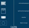 Icons and text indicating product features and origin. Náhľad obrázku produktu