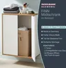 Fackelmann Doppel-Midischrank, Serie FINN, Korpus und Front Produktbild-Vorschau 2