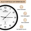 MONZANA® Funk Wanduhr Ø 31cm – Geräuscharm & Modern Produktbild-Vorschau 4