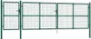 Cancello da giardino a rete verde 500x175 cm Acciaio Anteprima dell’immagine prodotto 1
