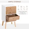 HOMCOM Kommode mit 4 Schubladen, Schlafzimmerkommode, Produktbild-Vorschau 4