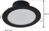 Prios LED-Einbaustrahler Rida, schwarz, 14,5 cm, 12 W, CCT Produktbild-Vorschau 4